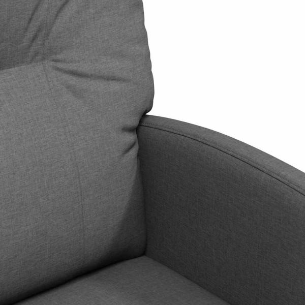 Esszimmerstühle 2 pcs Dunkelgrau 57 x 67 x 95 cm Stoff