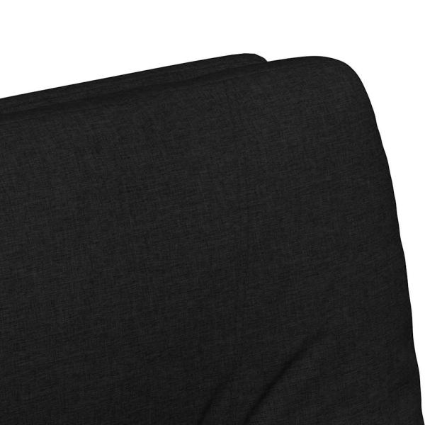 Esszimmerstühle mit Rädern 2 pcs Schwarz 57 x 67 x 95 cm Stoff