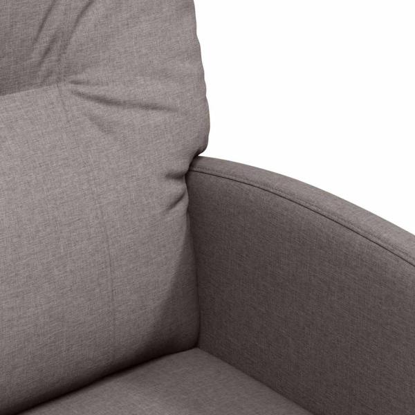 Esszimmerstühle mit Rädern 2 pcs Taupe 57 x 67 x 95 cm Stoff