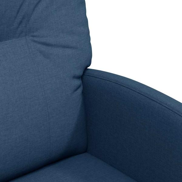 Esszimmerstühle mit Rädern 2 pcs Blau 57 x 67 x 95 cm Stoff