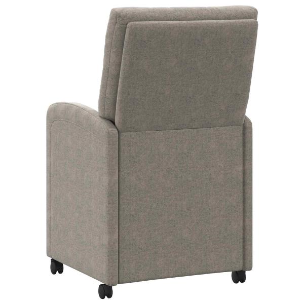 Esszimmerstühle mit Rollen 2 Stk. Kunstwildleder Hellgrau