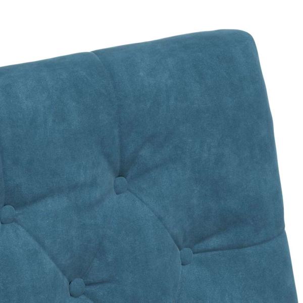 Esszimmerstühle mit Rädern 2 pcs Blau 58 x 67 x 97 cm Samt