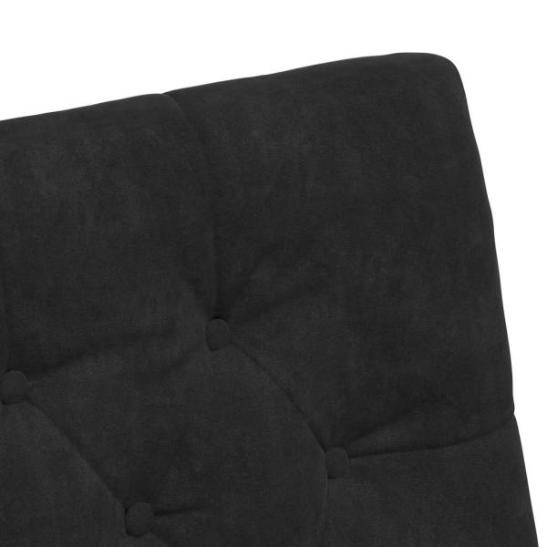 Esszimmerstühle mit Rädern 2 pcs Schwarz 58 x 67 x 97 cm Samt