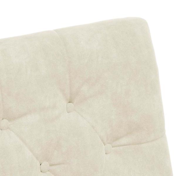 Esszimmerstühle mit Rädern 2 pcs Creme 58 x 67 x 97 cm Samt