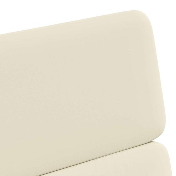 Esszimmerstühle 2 pcs Creme 58 x 65 x 98 cm Kunstleder