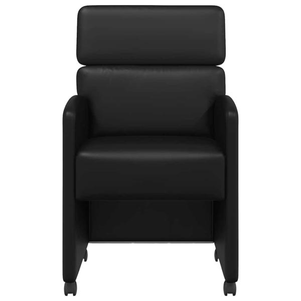 Esszimmerstühle 2 pcs Schwarz 58 x 65 x 98 cm Kunstleder