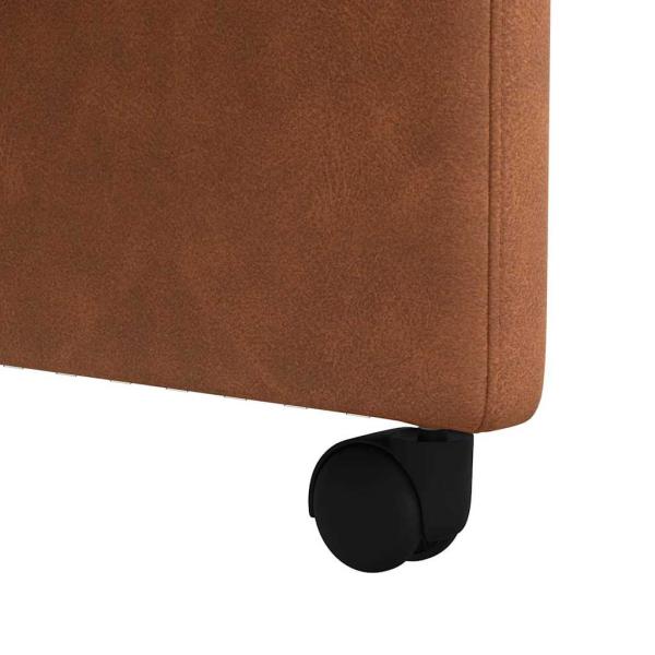 Esszimmerstühle 2 pcs Braun 57 x 67 x 98 cm Kunstleder