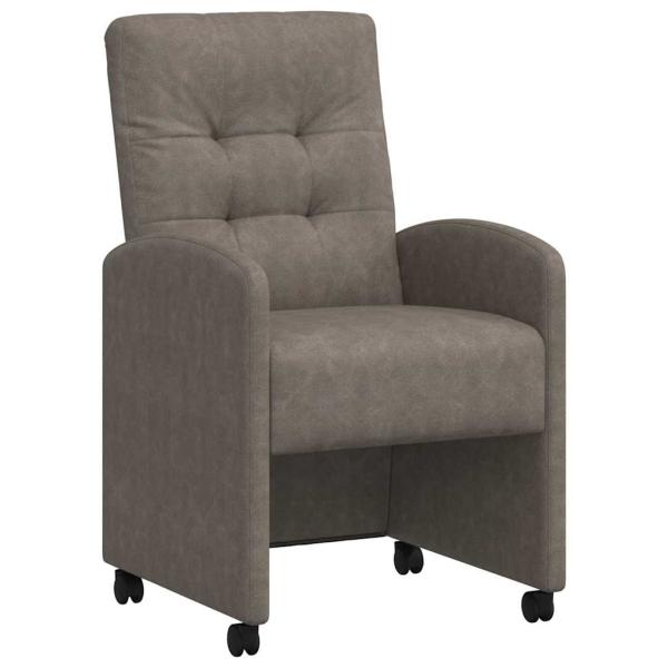 Esszimmerstühle 2 pcs Grau 57 x 67 x 98 cm Kunstleder