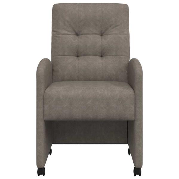 Esszimmerstühle 2 pcs Grau 57 x 67 x 98 cm Kunstleder