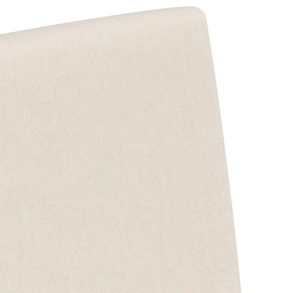 Esszimmerstühle mit Rädern 2 pcs Beige 57 x 67 x 95 cm Leinen