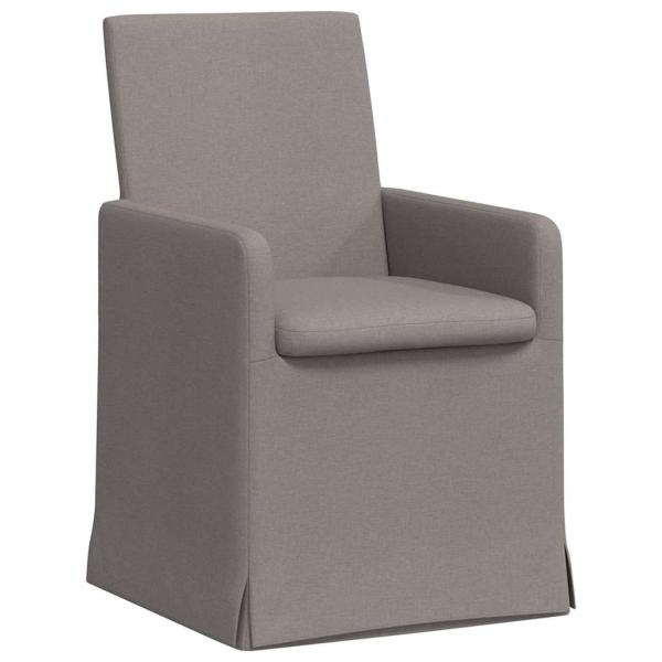 Esszimmerstühle 2 pcs Taupe 57 x 67 x 95 cm Stoff