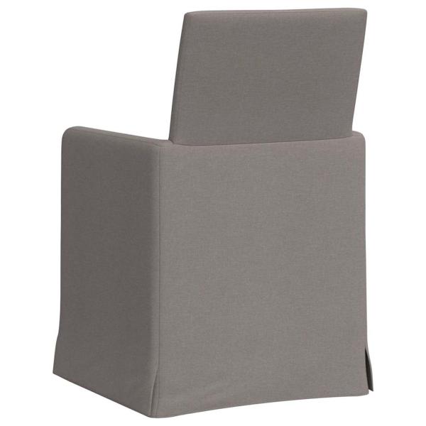 Esszimmerstühle 2 pcs Taupe 57 x 67 x 95 cm Stoff
