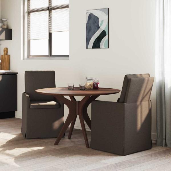ARDEBO.de - Esszimmerstühle 2 pcs Dunkelgrau 57 x 67 x 98 cm Leinen
