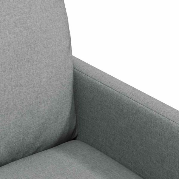 Esszimmerstühle 2 pcs Hellgrau 57 x 67 x 98 cm Stoff