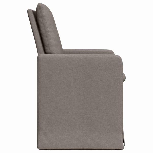 Esszimmerstühle 2 pcs Taupe 57 x 67 x 98 cm Stoff