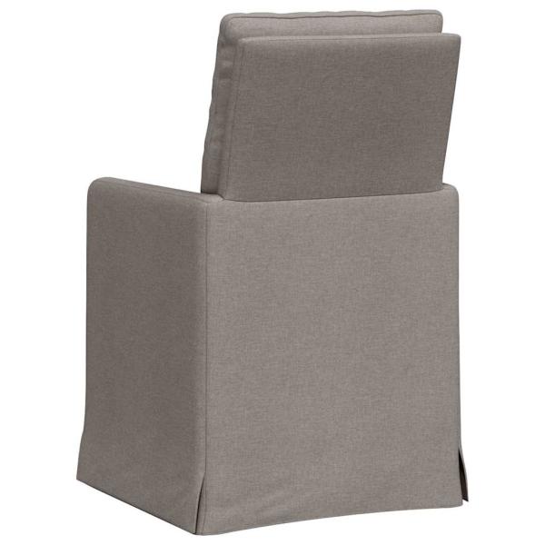 Esszimmerstühle 2 pcs Taupe 57 x 67 x 98 cm Stoff