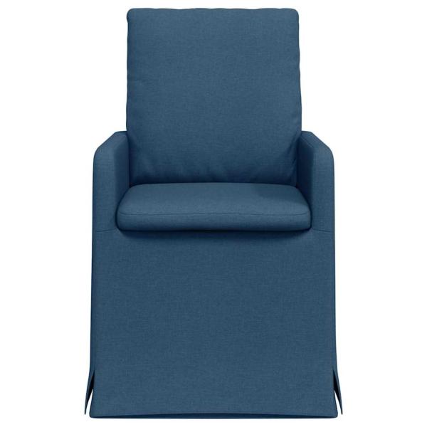 Esszimmerstühle 2 stk. Stoff Blau 57 x 67 x 98 cm