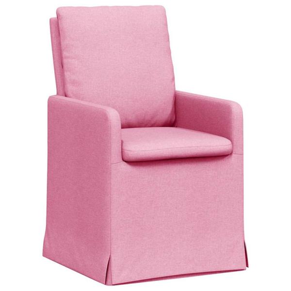 Esszimmerstühle 2 pcs Rosa 57 x 67 x 98 cm Stoff