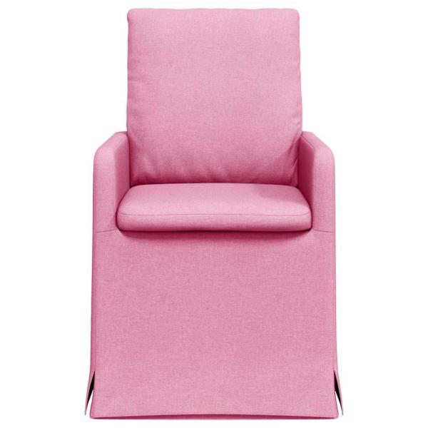Esszimmerstühle 2 pcs Rosa 57 x 67 x 98 cm Stoff