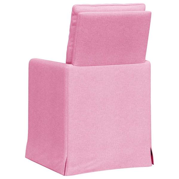 Esszimmerstühle 2 pcs Rosa 57 x 67 x 98 cm Stoff
