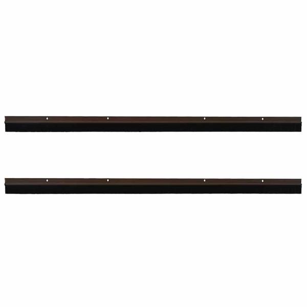 Aufsteck Türbürstendichtungen 2 pcs Braun 100 cm