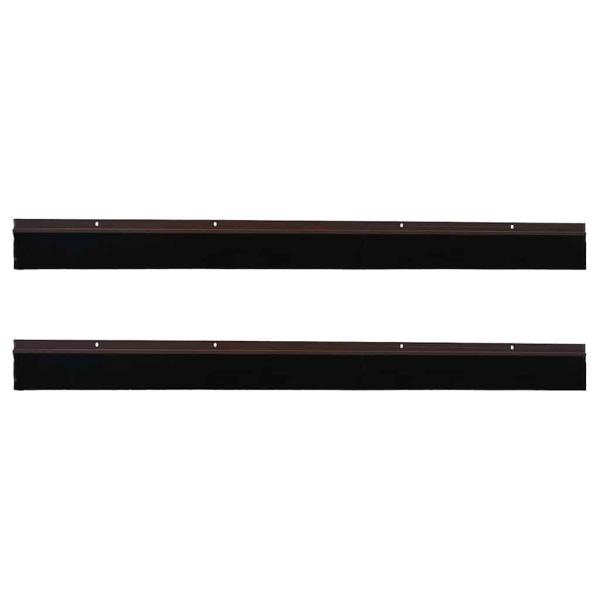 Aufsteck Türbürstendichtungen 2 pcs Braun 100 cm