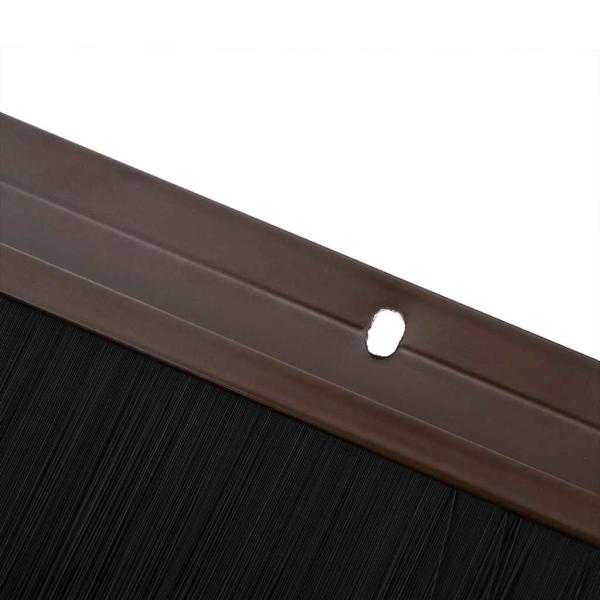 Aufsteck Türbürstendichtungen 6 pcs Braun 100 cm