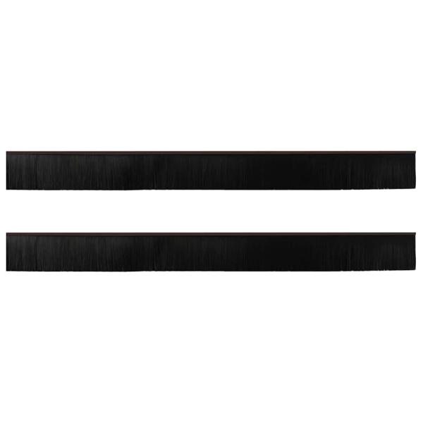 Aufsteck Türbürstendichtungen 2 pcs Braun 100 cm