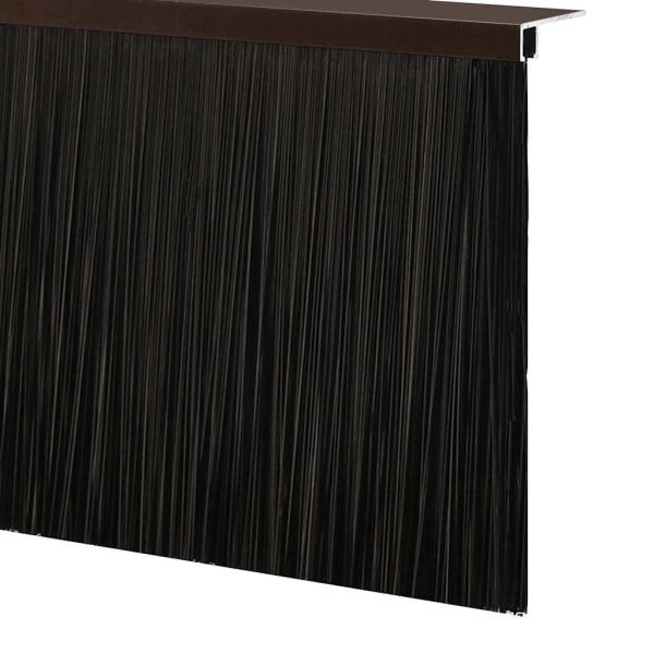 Aufsteck Türbürstendichtungen 12 pcs Braun 100 cm