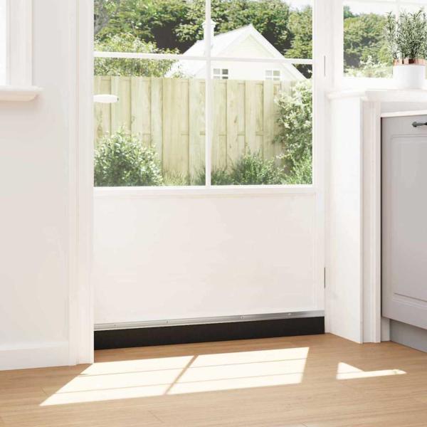 Aufsteck Türbürstendichtungen 12 pcs Silber 100 cm