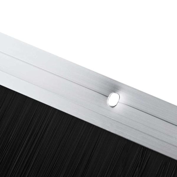 Aufsteck Türbürstendichtungen 12 pcs Silber 100 cm