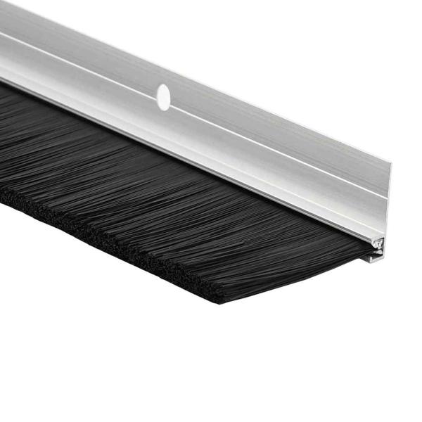 Aufsteck Türbürstendichtungen 6 pcs Silber 100 cm