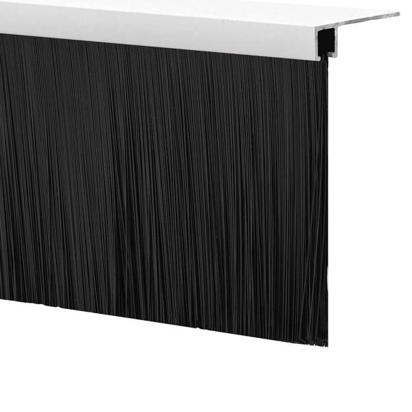 Aufsteck Türbürstendichtungen 12 pcs Weiß 100 cm