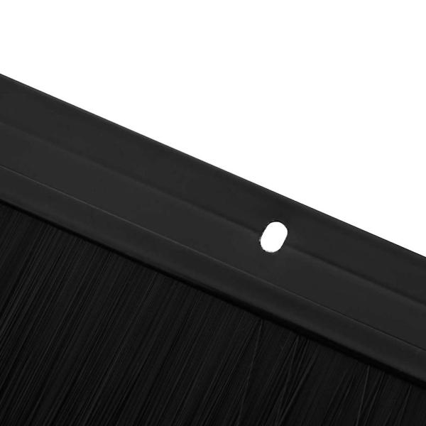 Aufsteck Türbürstendichtungen 12 pcs Schwarz 100 cm