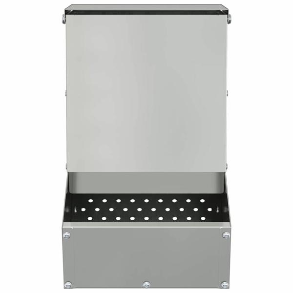 Kaninchenfütterer Silber 17,5 x 26 x 28,5 cm Verzinkter Stahl