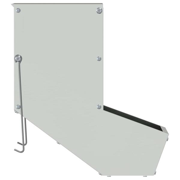 Kaninchenfütterer Silber 17,5 x 26 x 28,5 cm Verzinkter Stahl