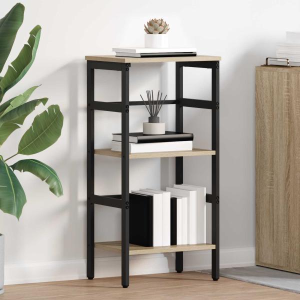 ARDEBO.de - Bücherregal Sonoma-Eiche 40 x 29,5 x 81 cm Holzwerkstoff