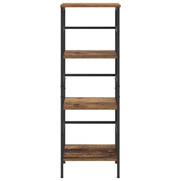 Bücherregal 3 Ebenen 40 x 29,5 x 115 cm Holzwerkstoff Altholz