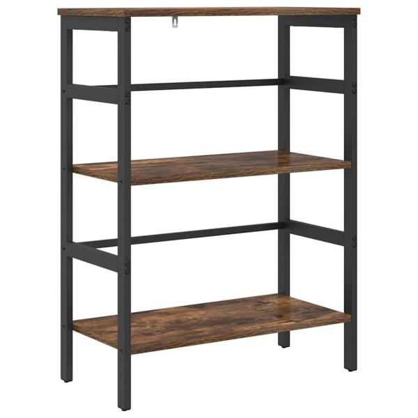 Bücherregal 2 Ebenen 60 x 29,5 x 81 cm Holzwerkstoff