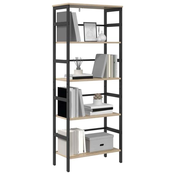 Bücherregal Sonoma-Eiche 60 x 29,5 x 149 cm Holzwerkstoff