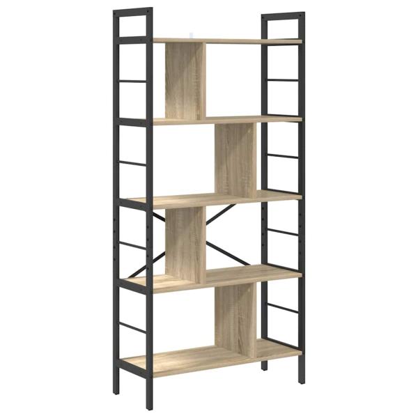 Bücherregal Sonoma-Eiche 75 x 30 x 156 cm Holzwerkstoff