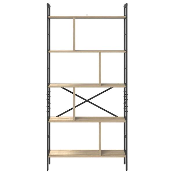 Bücherregal Sonoma-Eiche 75 x 30 x 156 cm Holzwerkstoff