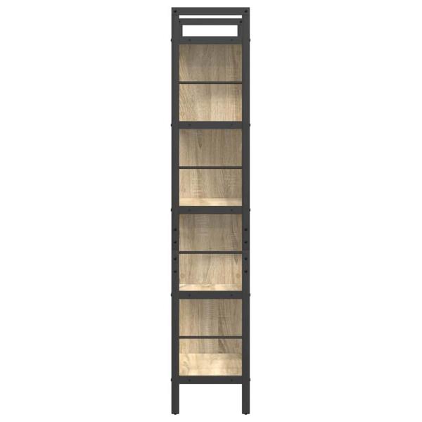 Bücherregal Sonoma-Eiche 75 x 30 x 156 cm Holzwerkstoff