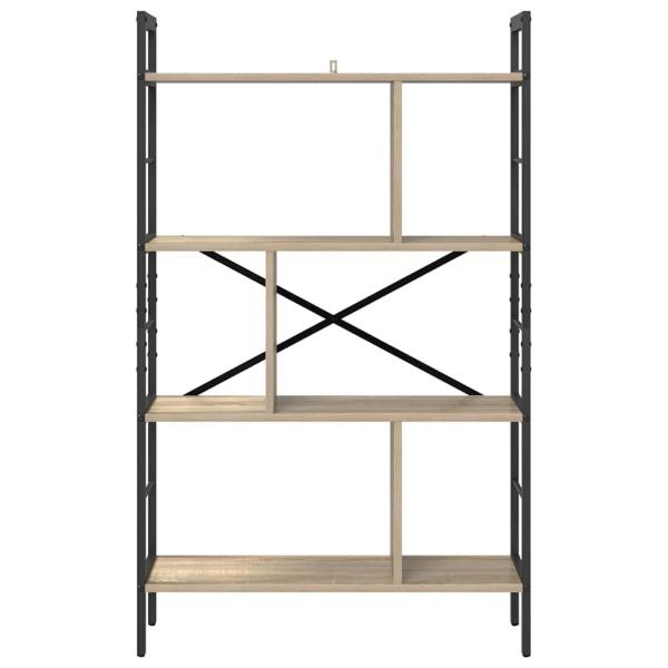 Bücherregal Sonoma-Eiche 75 x 30 x 123,5 cm Holzwerkstoff