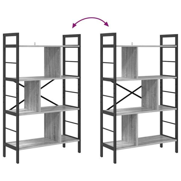 Bücherregal Graues Sonoma 75 x 30 x 123,5 cm Holzwerkstoff