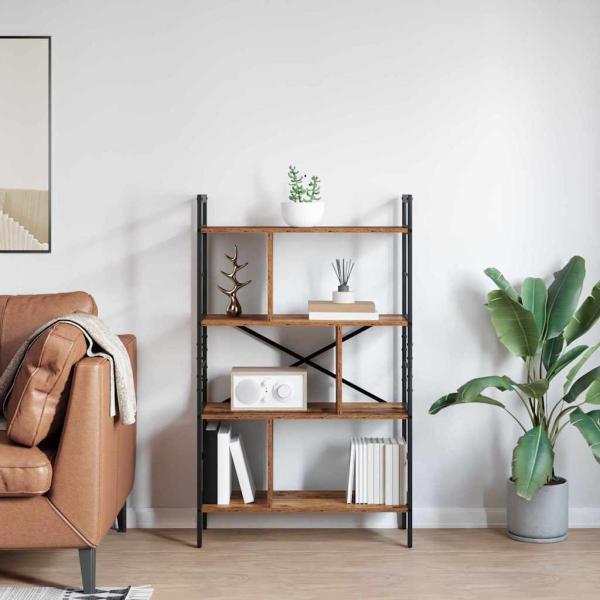 ARDEBO.de - Bücherregal Altholz 75 x 30 x 123,5 cm Holzwerkstoff