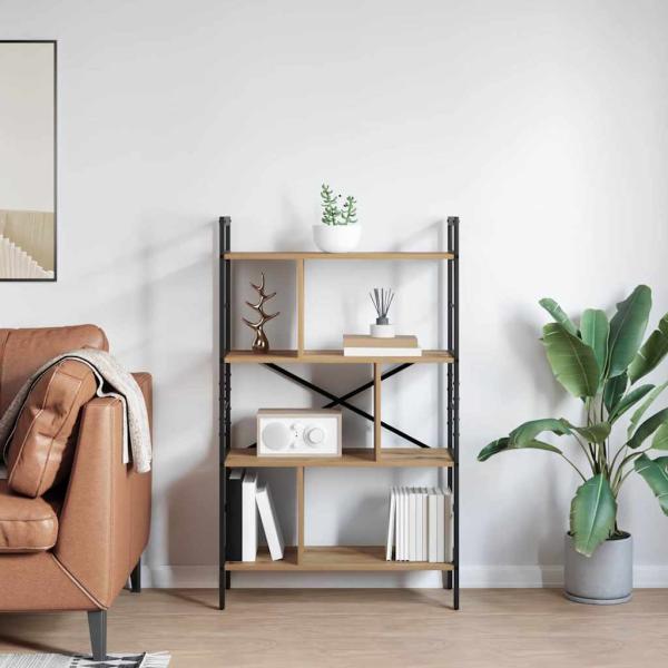 Bücherregal Artisan-Eiche 75 x 30 x 123,5 cm Holzwerkstoff