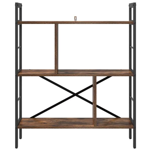 Bücherregal Geräucherte Eiche 75 x 30 x 91 cm Holzwerkstoff