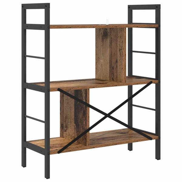 Bücherregal Altholz 75 x 30 x 91 cm Holzwerkstoff