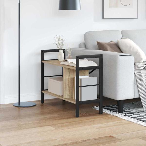 ARDEBO.de - Bücherregal Sonoma-Eiche 75 x 30 x 58,5 cm Holzwerkstoff